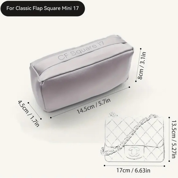 CHANEL LUX SILK PILLOW STORAGE SHAPER FOR FLAP BAGS MINI SMALL MEDIUM JUMBO NEW - Picture 4 of 10